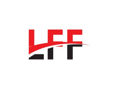 LFF Harf İlk Logo Tasarım Vektörü İllüstrasyonu
