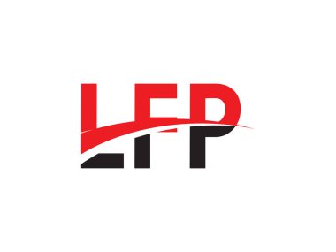 LFP Harf İlk Logo Tasarım Vektörü İllüstrasyonu