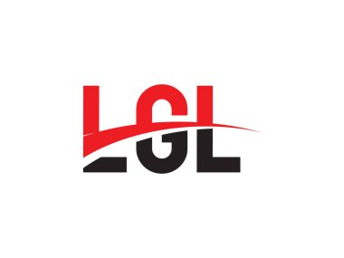 LGL Harf İlk Logo Tasarım Vektörü İllüstrasyonu