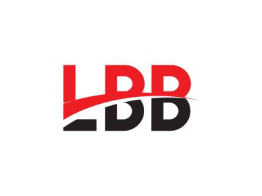 LBB Harf İlk Logo Tasarım Vektörü İllüstrasyonu
