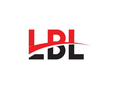 LBL Harf İlk Logo Tasarım Vektörü İllüstrasyonu