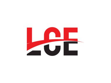 LCE Letter İlk Logo Tasarım Vektörü İllüstrasyonu