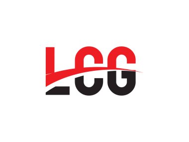 LCG Harf İlk Logo Tasarım Vektörü İllüstrasyonu