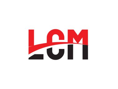 LCM Harf İlk Logo Tasarım Vektörü İllüstrasyonu