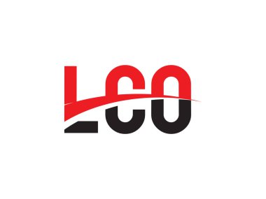 LCO Harf İlk Logo Tasarım Vektörü İllüstrasyonu