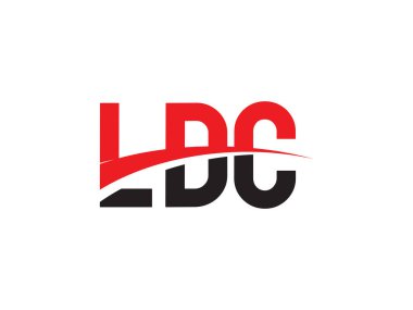 LDC Harf İlk Logo Tasarım Vektörü İllüstrasyonu