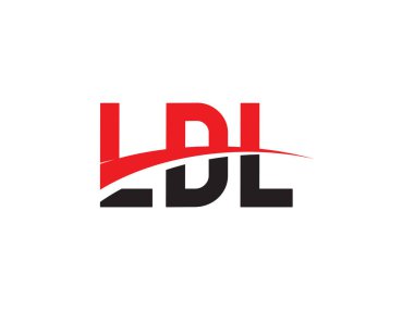 LDL Letter İlk Logo Tasarım Vektörü İllüstrasyonu