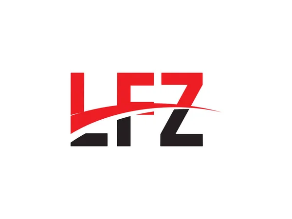 Lettre Lfz Illustration Vectorielle Conception Logo Initial — Image vectorielle
