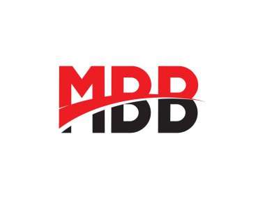 Vektör İllüstrasyonu, kırmızı siyah harfler, yazı tipi baş harfi, logo tasarımı, MBB