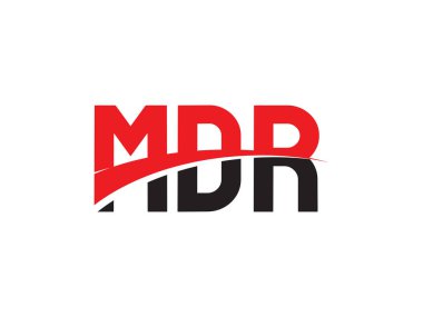 MDR ilk harf logo tasarım vektör şablonu. kurumsal iş kimliği için yaratıcı sembol.