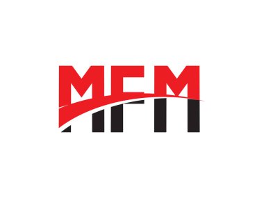 MFM ilk harf logo tasarım vektör şablonu. kurumsal iş kimliği için yaratıcı sembol.