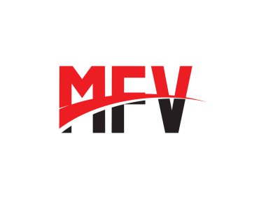 MFV ilk harf logo tasarım vektör şablonu. kurumsal iş kimliği için yaratıcı sembol.