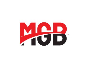 MGB ilk harf logo tasarım vektör şablonu. kurumsal iş kimliği için yaratıcı sembol.