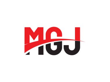 MGJ ilk harf logo tasarım vektör şablonu. kurumsal iş kimliği için yaratıcı sembol.