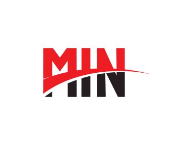 MIN ilk harf logo tasarım vektör şablonu. kurumsal iş kimliği için yaratıcı sembol.
