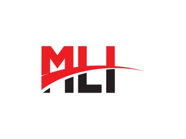 siyah kırmızı harfler, tipografi, vektör illüstrasyonu, MLI
