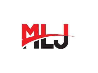 siyah kırmızı harfler, tipografi, vektör illüstrasyonu, MLJ