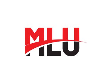 kırmızı siyah harfler, yazı tipi parafı, logo tasarımı, vektör illüstrasyonu, MLU