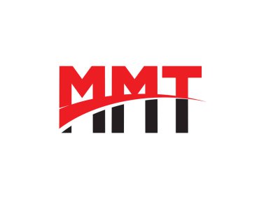 kırmızı siyah harfler, yazı tipi parafı, logo tasarımı, vektör illüstrasyonu, MMT