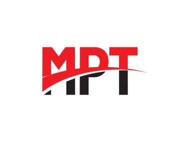 kırmızı siyah harfler, yazı tipi parafı, logo tasarımı, vektör illüstrasyonu, MPT