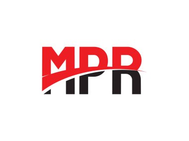 kırmızı siyah harfler, yazı tipi parafı, logo tasarımı, vektör illüstrasyonu, MPR