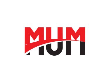 MUM ilk harf logo tasarım vektör şablonu. kurumsal iş kimliği için yaratıcı sembol.
