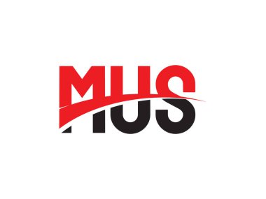 MUS ilk harf logo tasarım vektör şablonu. kurumsal iş kimliği için yaratıcı sembol.