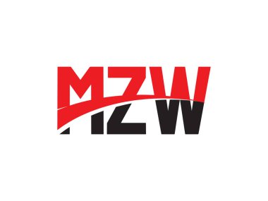 MZW ilk harf logo tasarım vektör şablonu. kurumsal iş kimliği için yaratıcı sembol.
