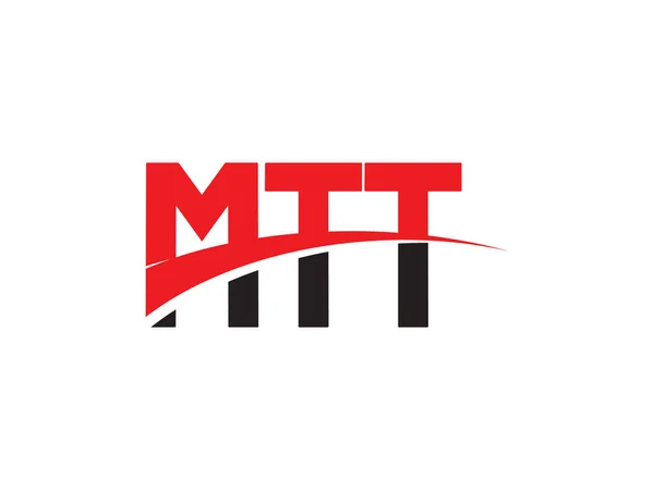 Mtt初始字母标志设计向量模板 企业身份的创意符号 — 图库矢量图片