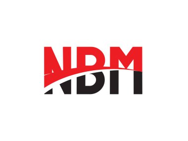 NBM ilk harf logo tasarım vektör şablonu. kurumsal iş kimliği için yaratıcı sembol.
