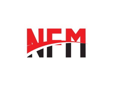 NFM ilk harf logo tasarım vektör şablonu. kurumsal iş kimliği için yaratıcı sembol.