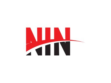 NIN ilk harf logo tasarım vektör şablonu. kurumsal iş kimliği için yaratıcı sembol.