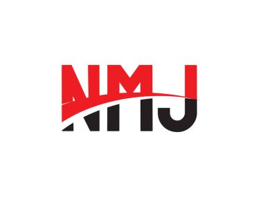 NMJ ilk harf logo tasarım vektör şablonu, kurumsal iş kimliği için yaratıcı sembol.