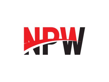 NPW ilk harf logo tasarım vektör şablonu, kurumsal iş kimliği için yaratıcı sembol.