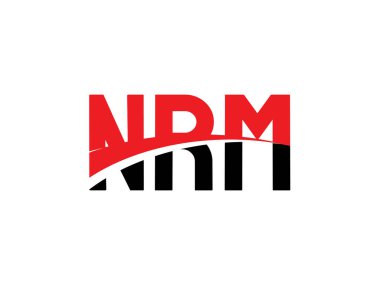 NRM ilk harf logo tasarım vektör şablonu, kurumsal iş kimliği için yaratıcı sembol.