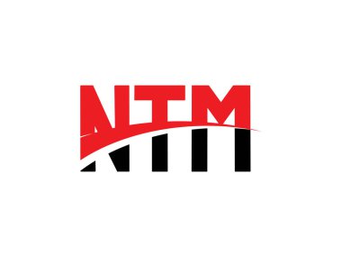 NTM ilk harf logo tasarım vektör şablonu, kurumsal iş kimliği için yaratıcı sembol.
