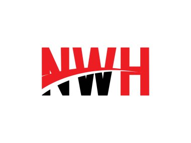 NWH ilk harf logo tasarım vektör şablonu, kurumsal iş kimliği için yaratıcı sembol.