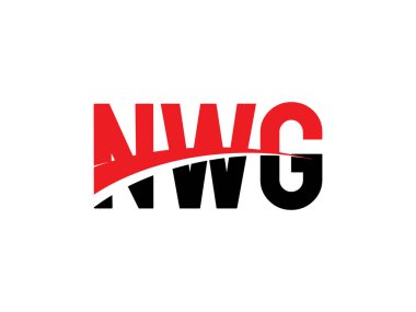 NWG ilk harf logo tasarım vektör şablonu, kurumsal iş kimliği için yaratıcı sembol.