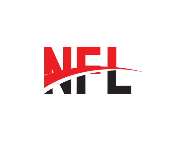 Nfl Initial Letter Logo Design Vector Template Creative Symbol Corporate — Stock Vector