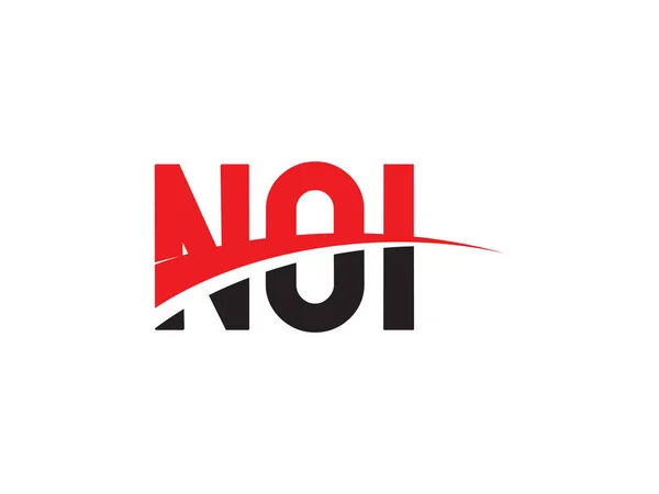 Noi Eerste Letter Logo Ontwerp Vector Template Creatief Symbool Voor — Stockvector