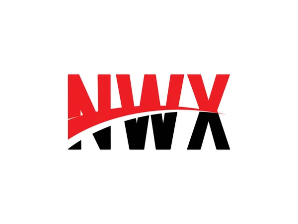 Nwx Eerste Letter Logo Ontwerp Vector Template Creatief Symbool Voor — Stockvector