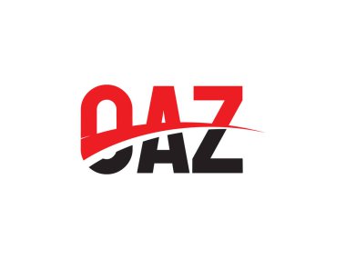 OAZ ilk harf logo tasarım vektör şablonu, kurumsal iş kimliği için yaratıcı sembol.