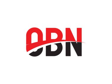 OBN ilk harf logo tasarım vektör şablonu, kurumsal iş kimliği için yaratıcı sembol.