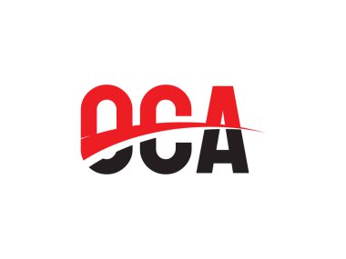 OCA ilk harf logo tasarım vektör şablonu, kurumsal iş kimliği için yaratıcı sembol.