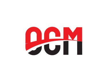 OCM ilk harf logo tasarım vektör şablonu, kurumsal iş kimliği için yaratıcı sembol.
