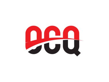 OCQ ilk harf logo tasarım vektör şablonu, kurumsal iş kimliği için yaratıcı sembol.