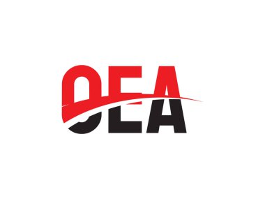 OEA ilk harf logo tasarım vektör şablonu, kurumsal iş kimliği için yaratıcı sembol.