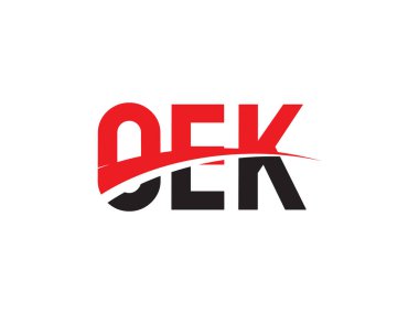 OEK ilk harf logo tasarım vektör şablonu, kurumsal iş kimliği için yaratıcı sembol.