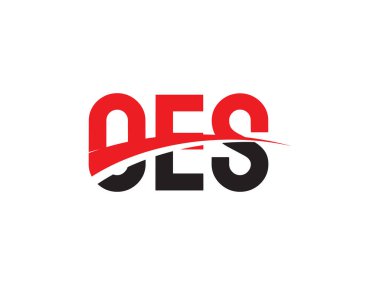 OES ilk harf logo tasarım vektör şablonu, kurumsal iş kimliği için yaratıcı sembol.