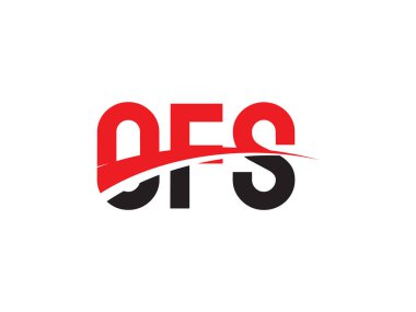 OFS ilk harf logo tasarım vektör şablonu, kurumsal iş kimliği için yaratıcı sembol.